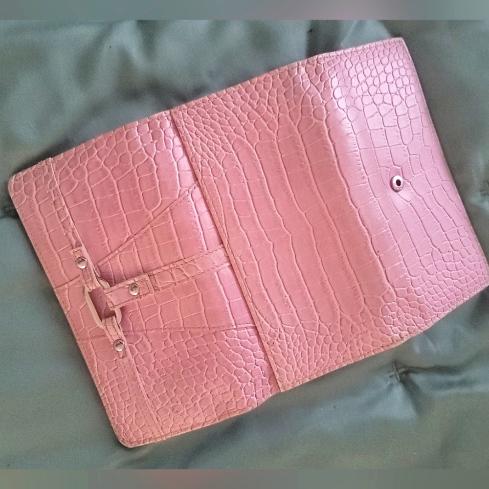 Pink Croc Wallet